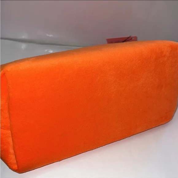 Juicy Couture Orange Velour Travel Cosmetics Bag - Picture 5 of 8